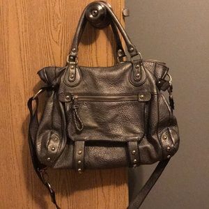 Silver Steve Madden crossbody purse